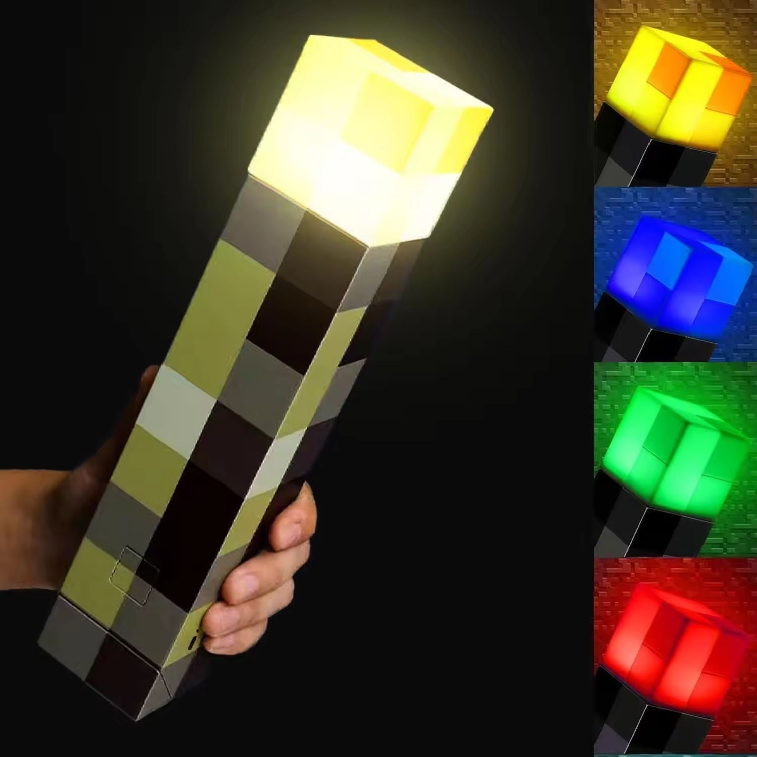 GlowArts Pixel Torch glowing warm amber