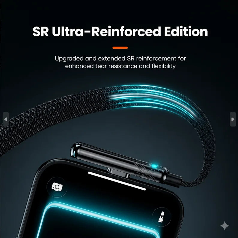 DilDeez 240W Fast Charging Cable + Foldable Stand